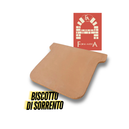 Refractory pizza stone, Sorrento Ooni Biscuit measuring 40 x 40 cm with a thickness of 2 cm